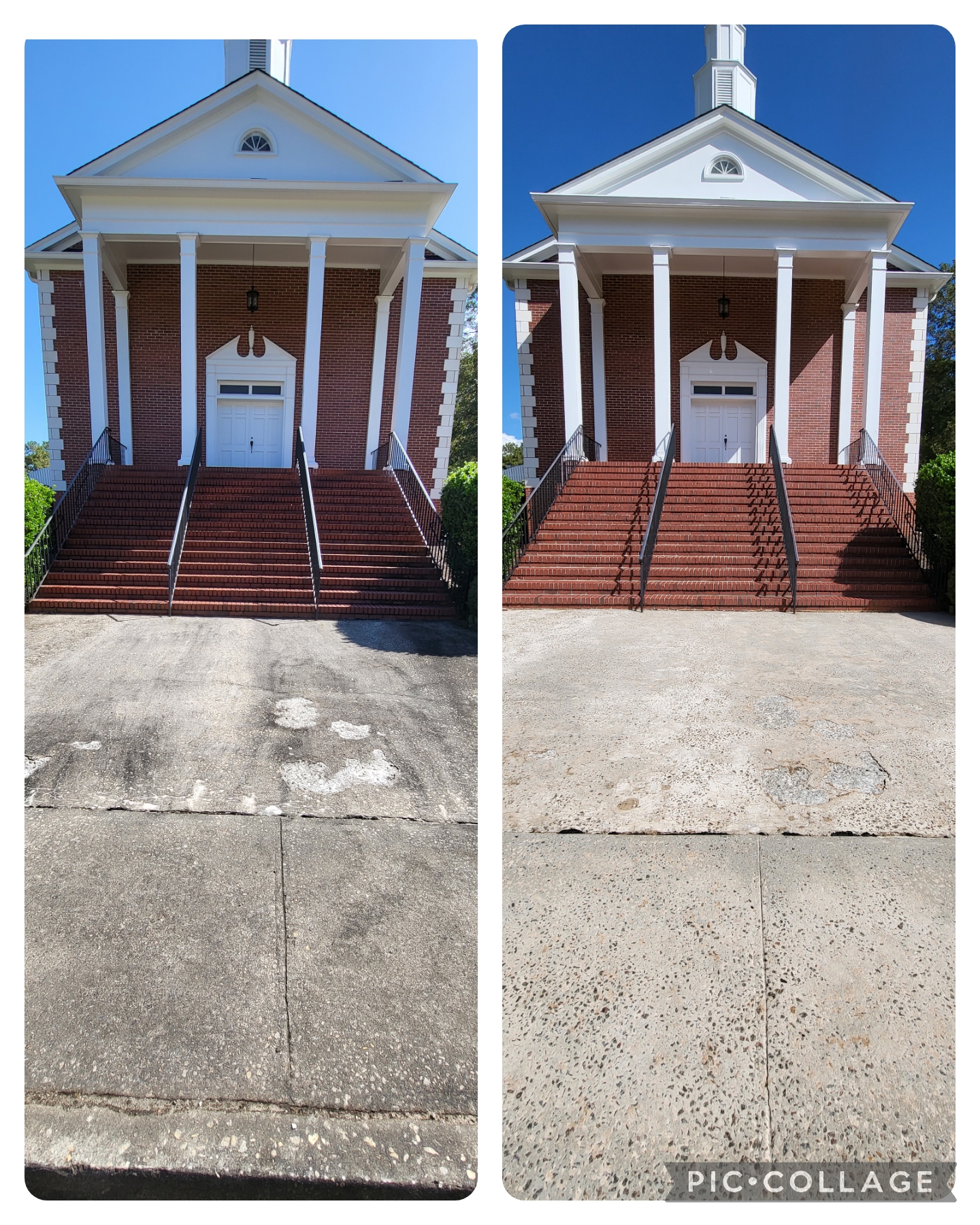 Commercial Pressure Washing at the Upstate Church in Laurens County, SC Thumbnail